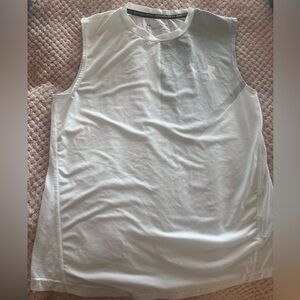 Under Armour Kids White and Gray Tank Top